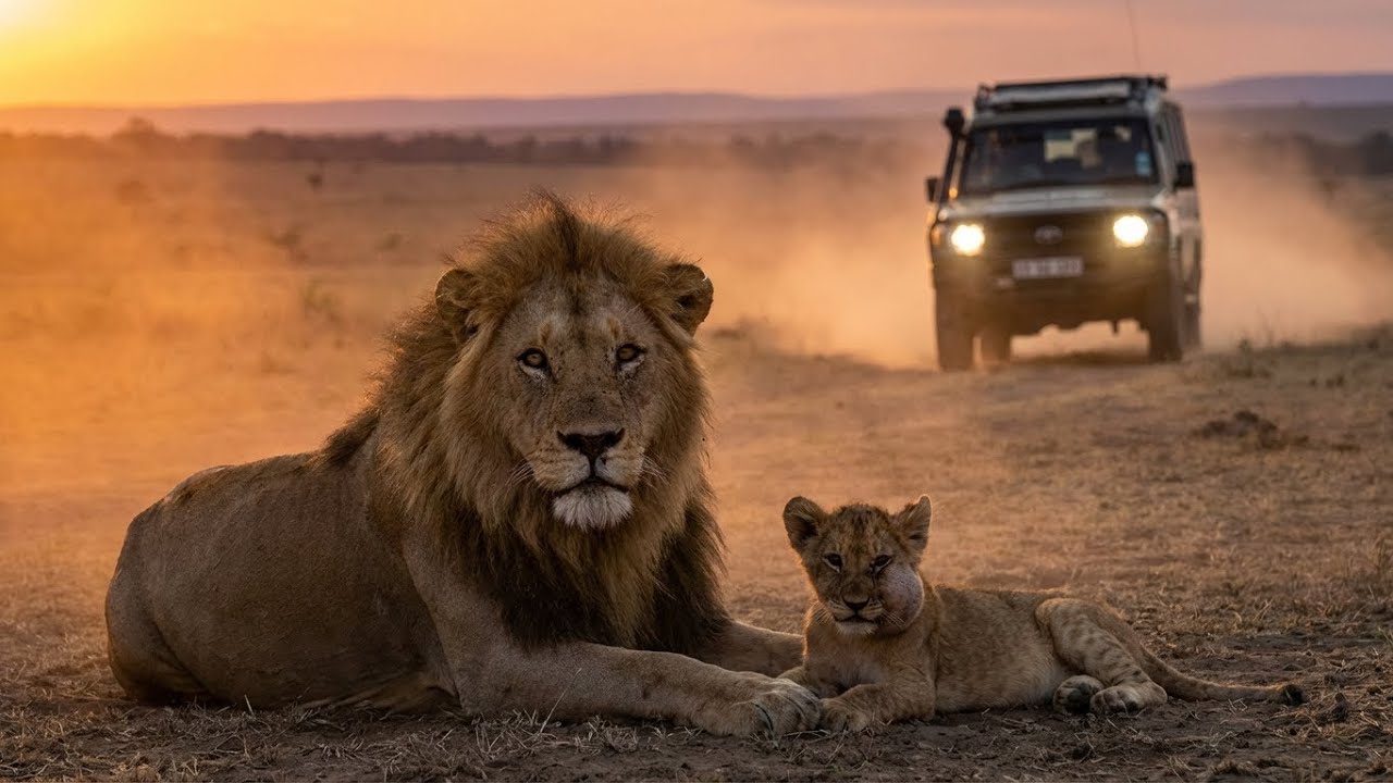 Father Lion Stayed by His Sick Cub for 3 Days Without Eating – A Rescue Story That Shocked the World