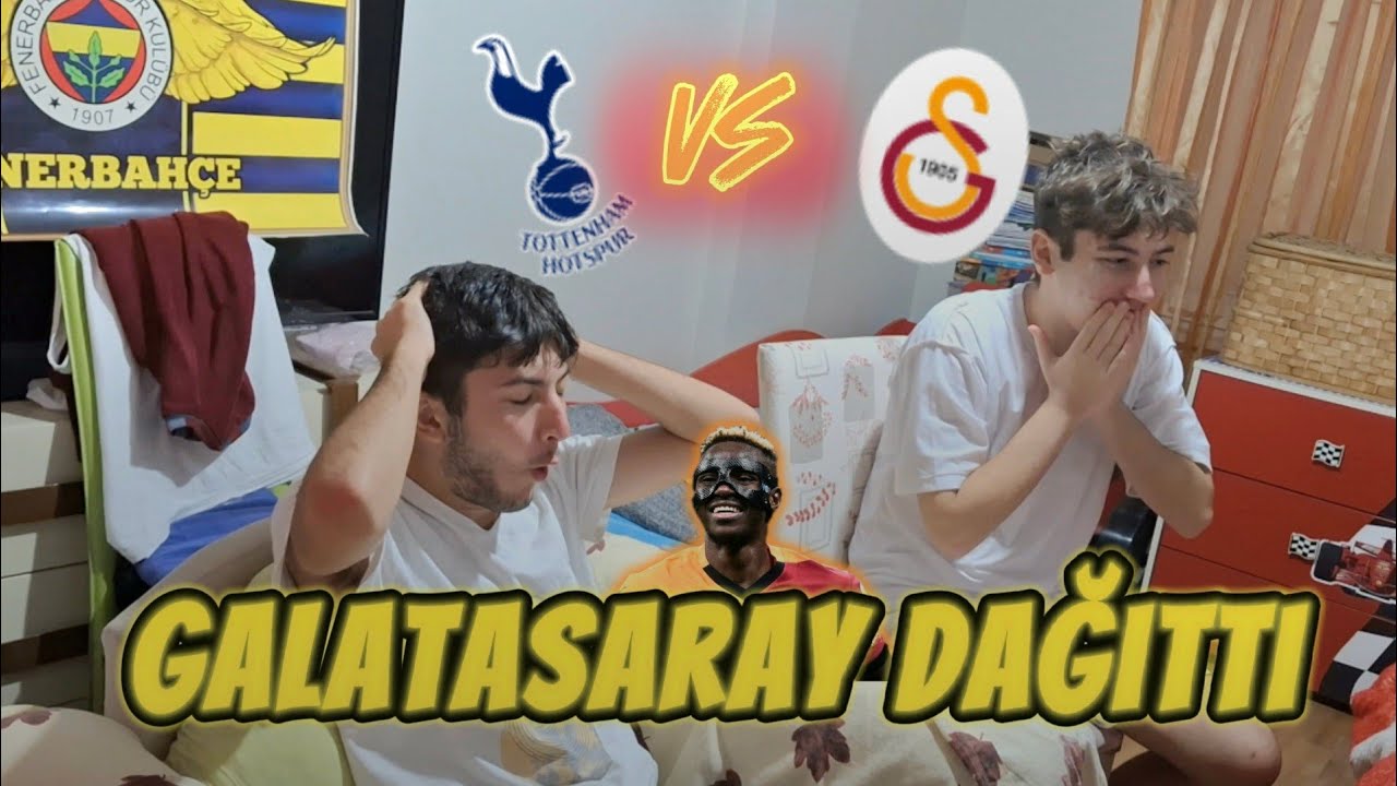 Galatasaray 3 - 2 Tottenham l Fanatik Fenerbahçeliler İzliyor! l Galatasaray Dağıttı l