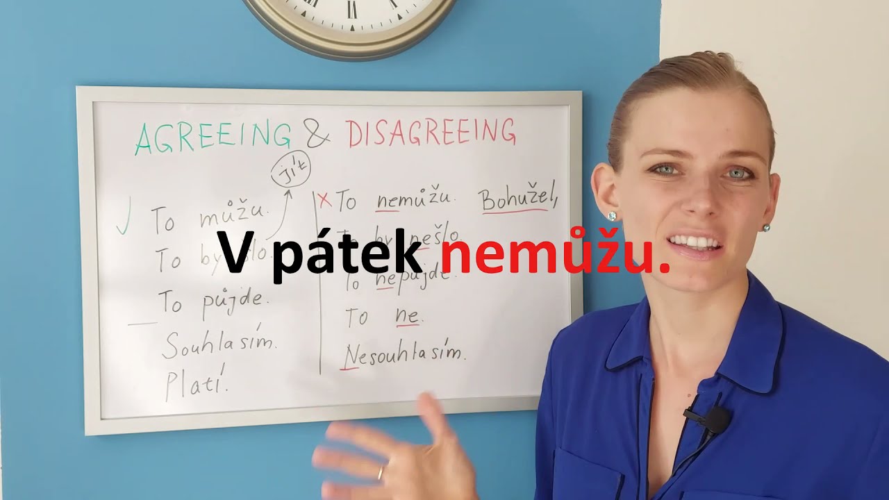 How to Agree & Disagree in Czech (A1/A2 level)