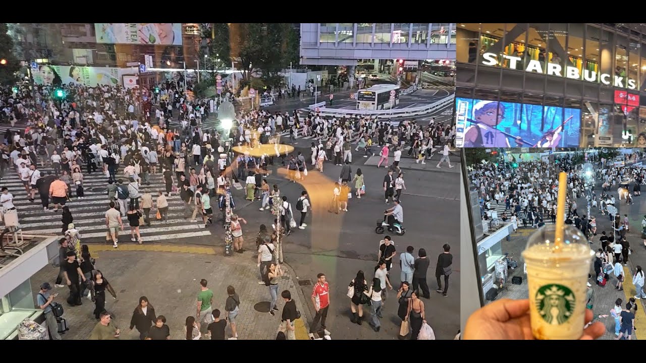 Shibuya Crossing at Night - Tokyo Japan