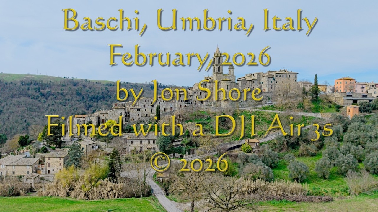 Baschi, Umbria, Italy Winter 2026 by Jon Shore in 4K Filmed with a DJI Air 3s Drone