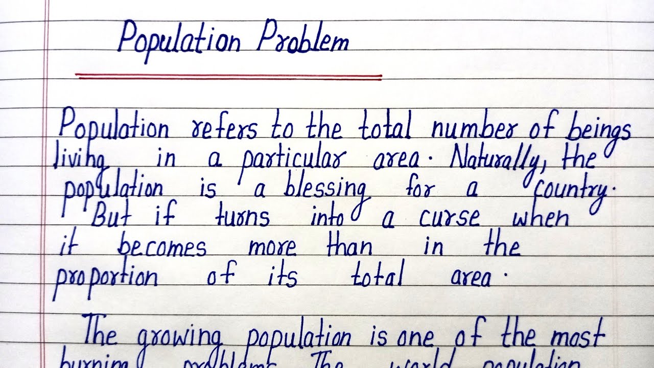essay on population problem