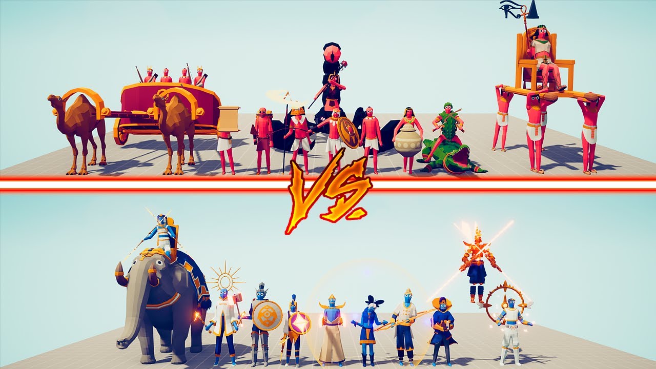 EGYPT TEAM vs GOOD TEAM - Totally Accurate Battle Simulator | TABS