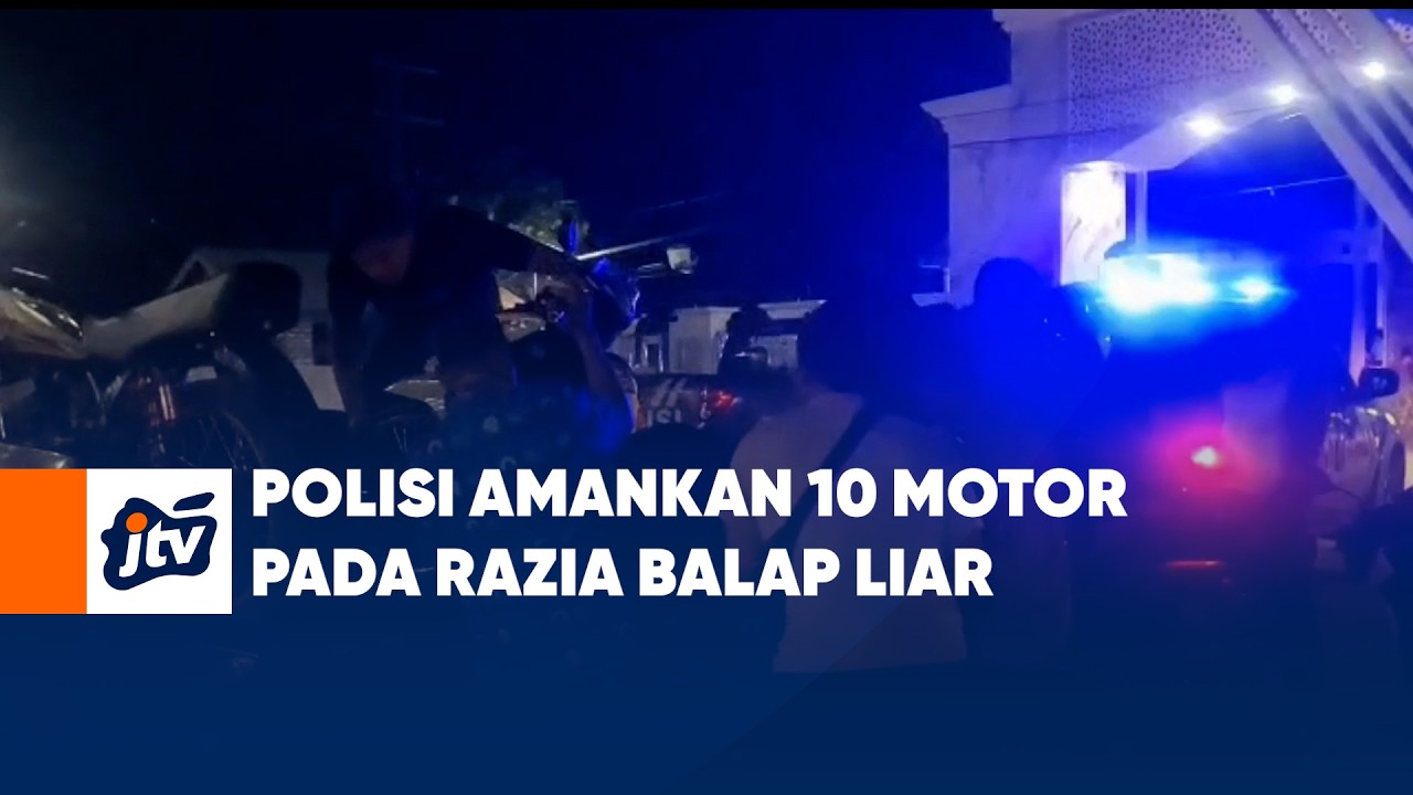 Polisi Amankan 10 Motor Pada Razia Balap Liar