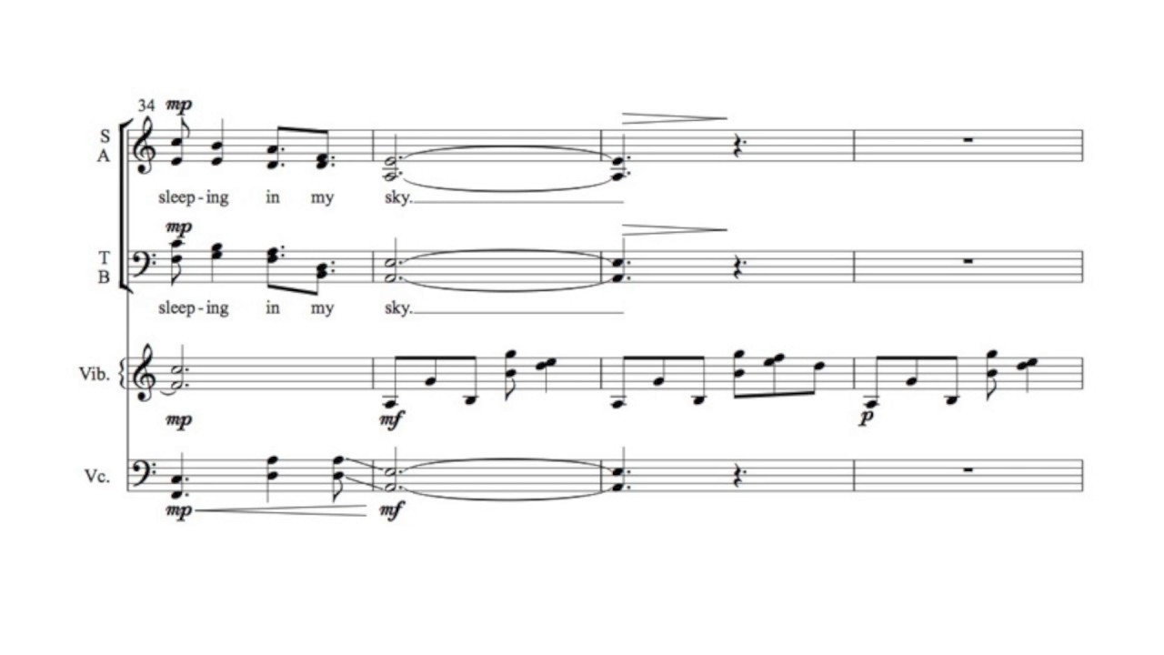 Butterfly Lullaby (SATB Chorus, Cello & Vibraphone) | Dale Trumbore