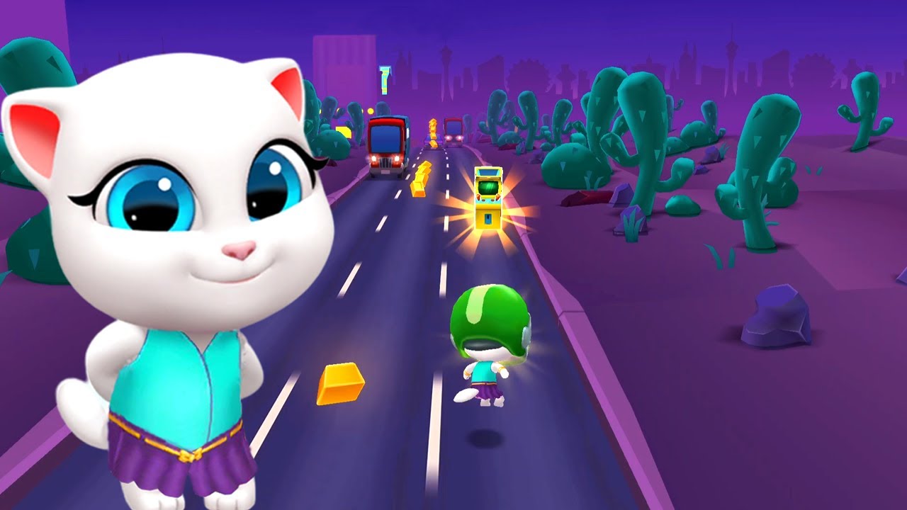 Talking tom gold run Las Vegas - Neon Angela Chase the Boss in Night City - #387