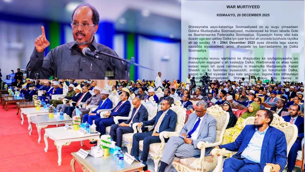 DEG DEG: MD Xasan oo go'aan geesinimo leh ka qaatay Shirka Muqdisho & B/Caalamka oo ku goodisay in..