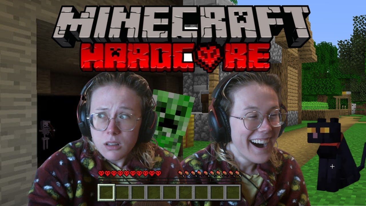 Playing HARDCORE MINECRAFT until I DEFEAT the ENDER DRAGON | Day 1