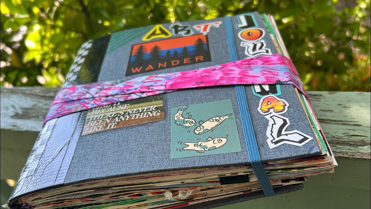 Art Journal Flip Through #7 #flipthroughjournal #artjournalflipthru #junkjournal #gluebook