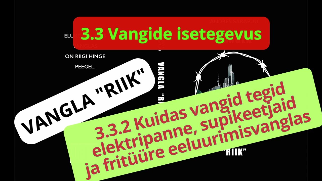 3.3.2 Kuidas vangid tegid elektripanne, supikeetjaid ja fritüüre eeluurimisvanglas - Audioraamat