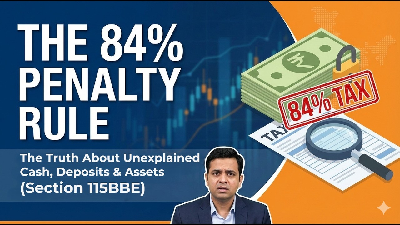 The 84% Penalty Rule: The Truth About Unexplained Cash, Deposits & Assets (Section 115BBE)