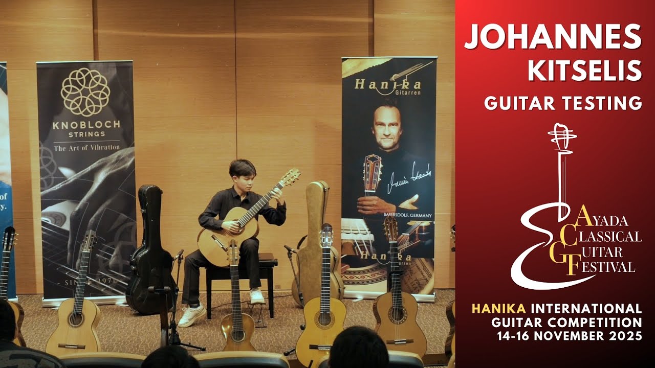 Guitars Testing: Johannes Kitselis (Double Top) | Ayada Classical Guitar Festival 2025