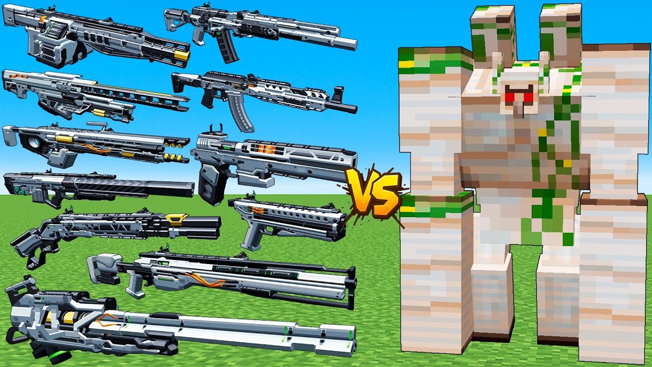 What TaCZ Perseus Gun Is The Strongest Against Alpha Mutant Iron Golem in Minecraft ?