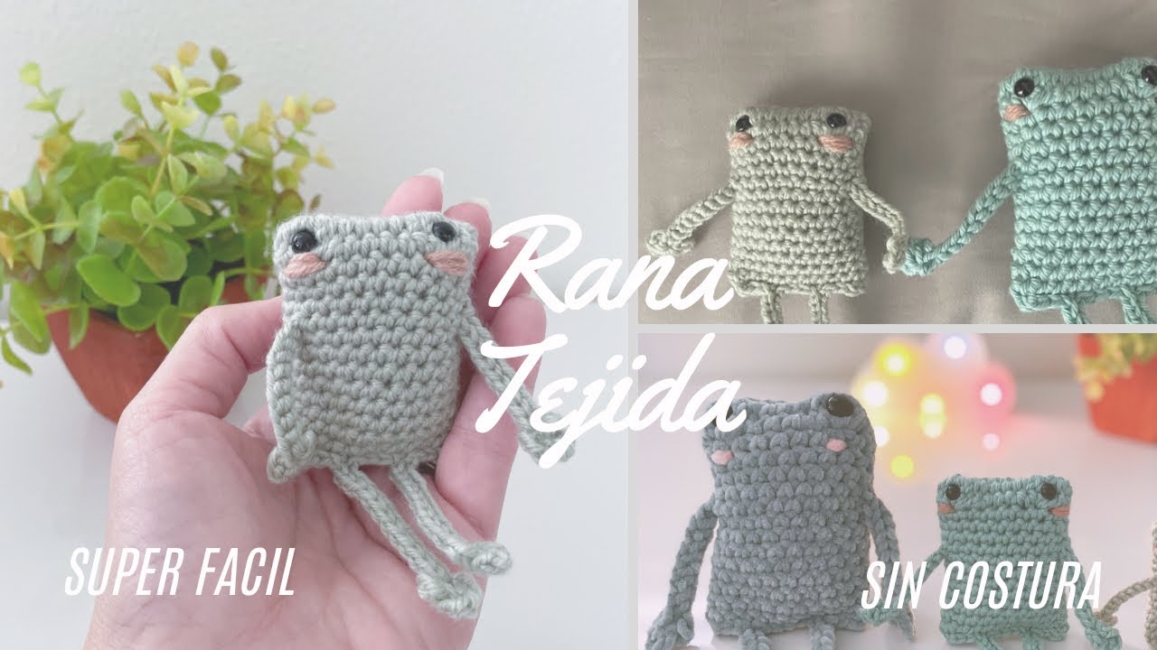 ✨Lo tejí en 30 minutos! Cómo Tejer una Rana a Crochet | Tutorial Fácil para Principiantes (ZURDO) 🧶