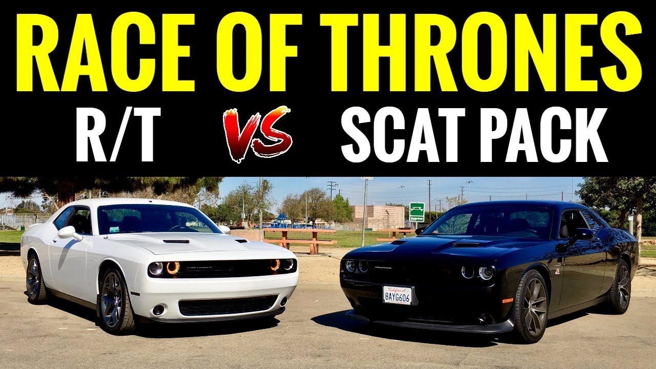 Dodge Challenger SCAT PACK 392 6.4L против Challenger RT 5.7L | УЛИЧНЫЕ ГОНКИ!