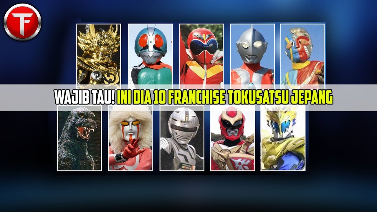 10 Franchise Tokusatsu Jepang Ternama