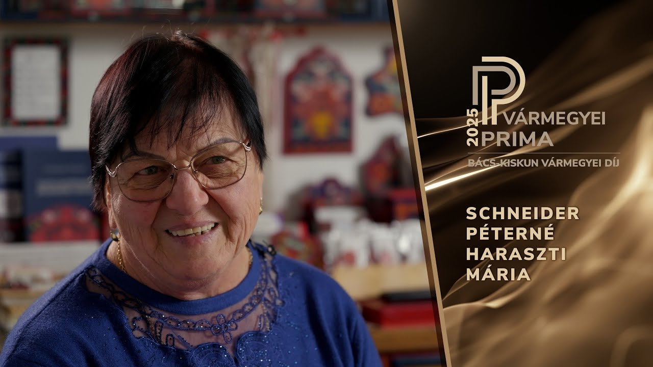 Schneider Péterné Haraszti Mária - bútorfestő népművész, Harta, Bács-Kiskun Vármegyei Prima Díj 2025