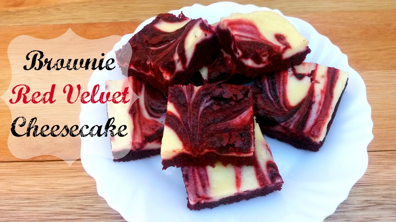 Brownie Red Velvet Cheesecake ❤ | Por Rúbia Carolina