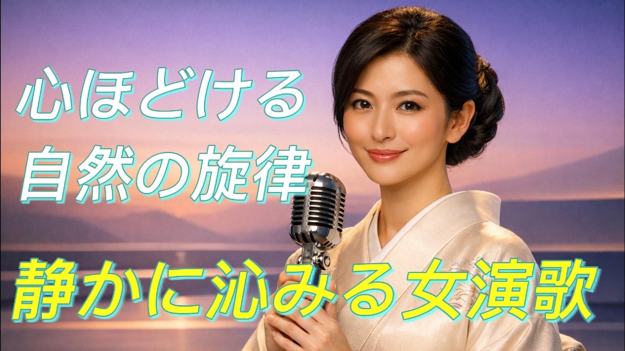 静かに沁みる女演歌｜心ほどける自然の旋律[演歌の響き]
