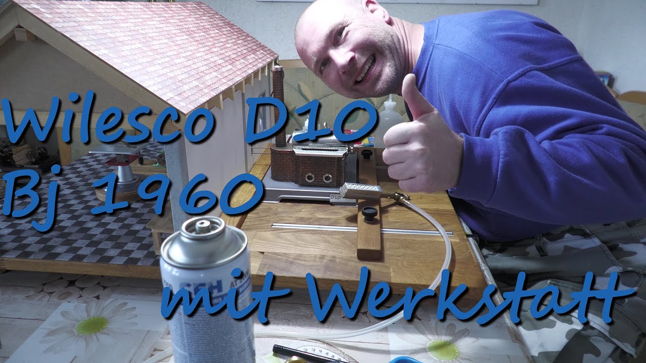Wilesco D10 Bj. 1960 mit Werkstatt und Antriebsmodellen