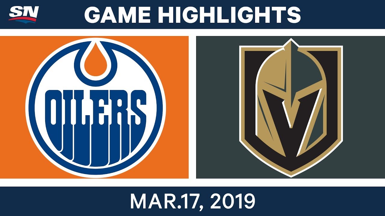 NHL Game Highlights | Oilers vs. Golden Knights - March 17, 2019
