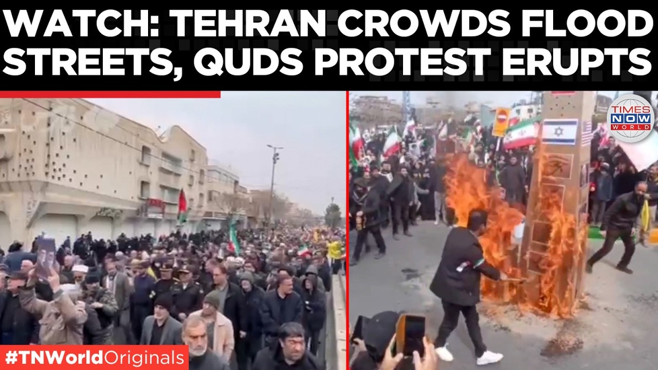 MASSIVE QUDS DAY RALLY: Iran Sees Huge March In Tehran Amid US-Israel Attacks | US-Iran War