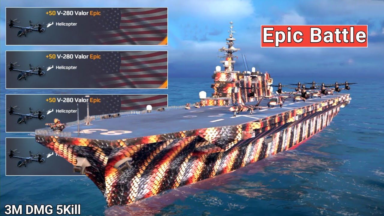 JS Izumo With 4x Valor | Very Powerful Helicopter | Best Heli For CV User - Modern Warships