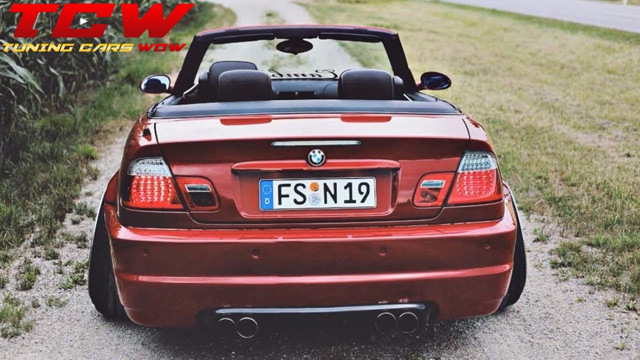 Bmw e46 Cabrio 330ci Bagged on BBS RS2 Rims Camber Project Car by Toby