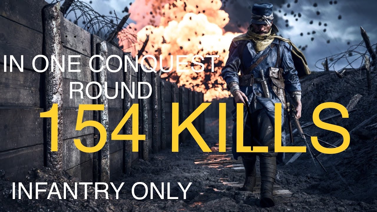 WORLD RECORD - 154 kills in one Conquest round | Bf1 | Full Gameplay