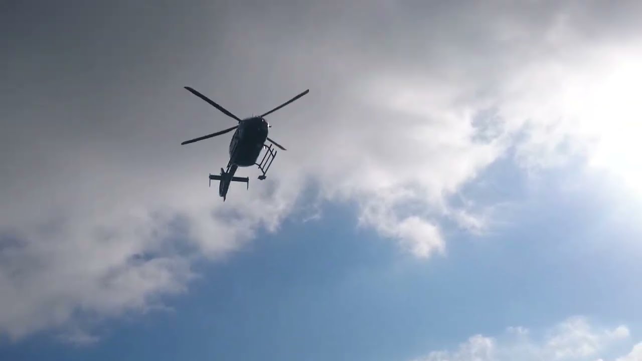 Police helicopter EC 135 takes off  #ec #bp #helispotting 