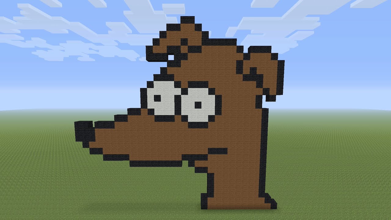 MInecraft Pixel Art - Simpsons Dog