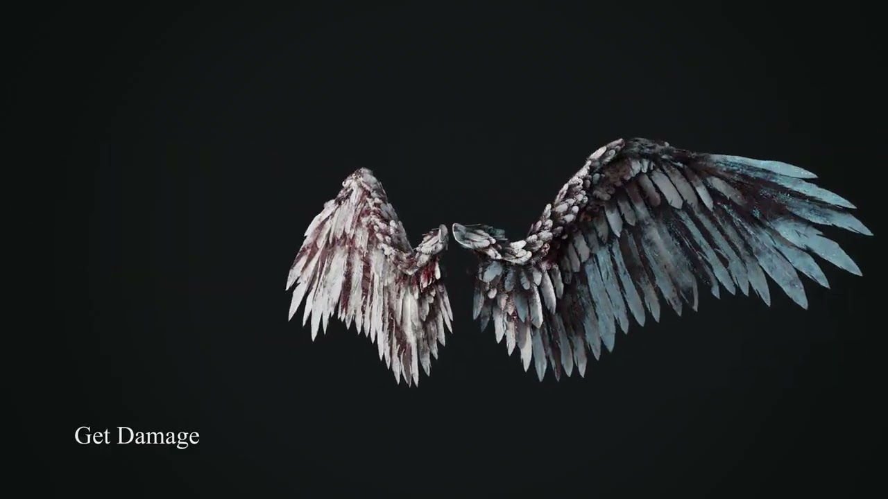 Animated Wings 3d model