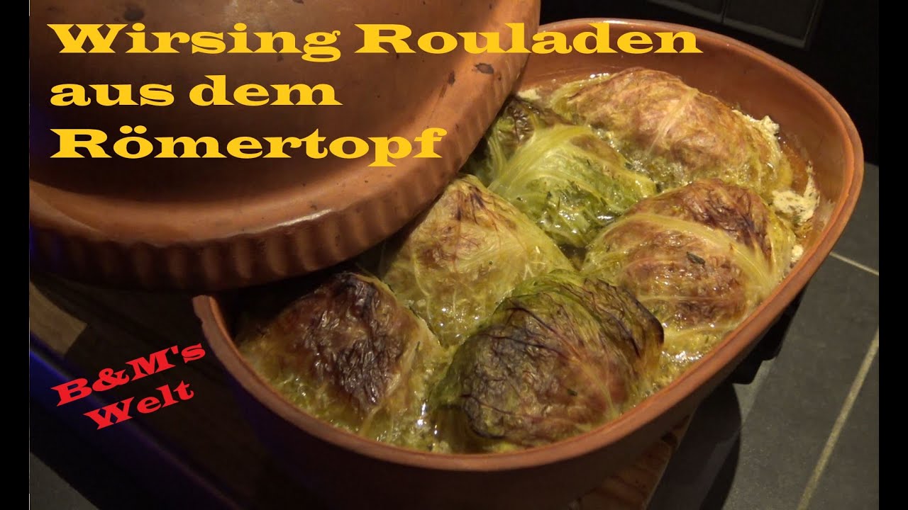 Wirsing Rouladen aus dem Römertopf