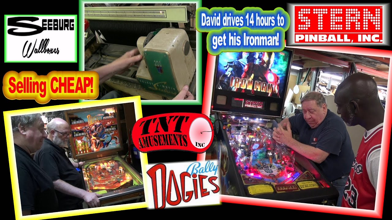 #1666 Пинбол Bally DOGIES с необычным игровым процессом и пинболом IRONMAN от TNT Amusements