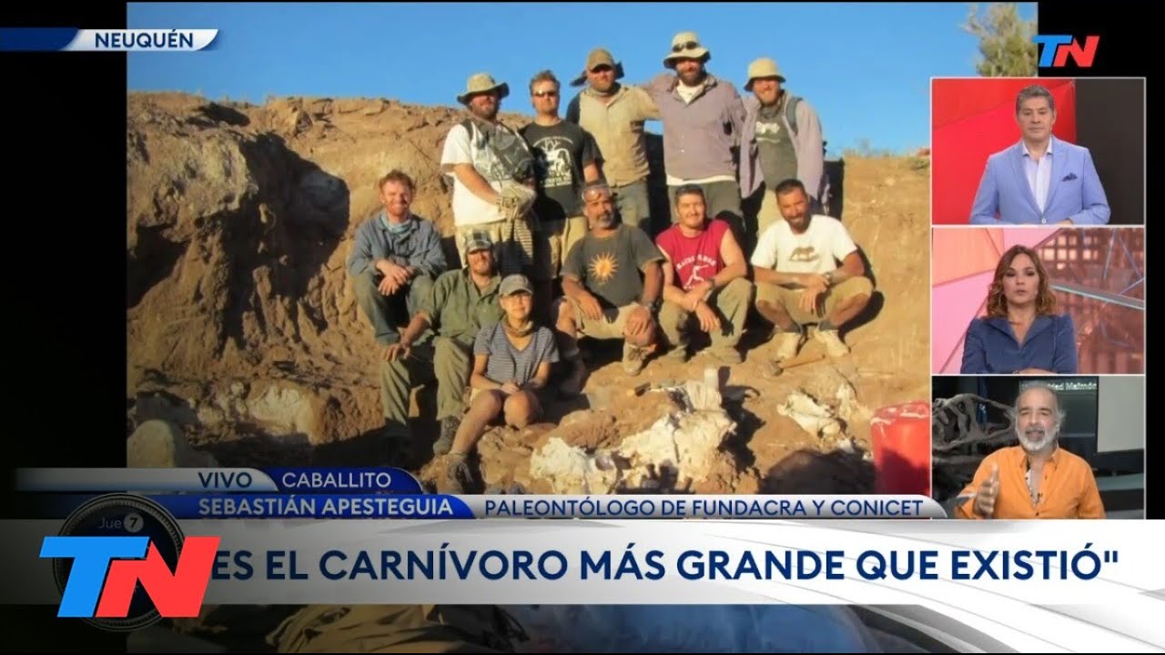 HALLAZGO EN NEUQUÉN I Científicos argentinos hallaron restos de uno de los dinosaurios mas grandes
