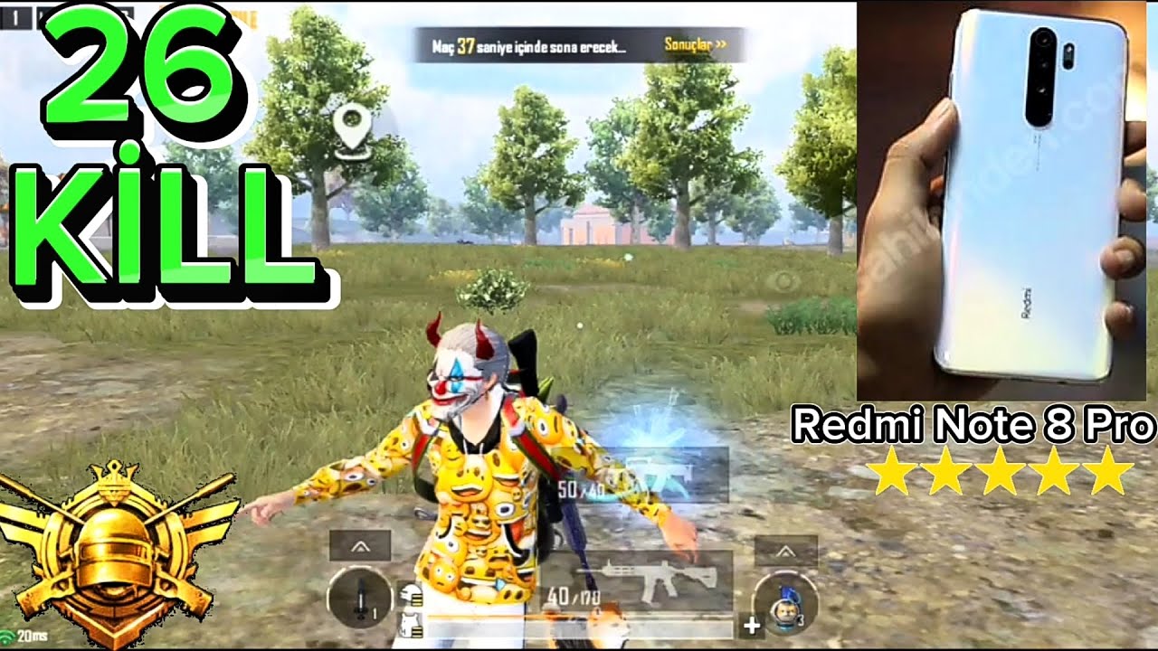 Redmi Note 8 Pro FPS test ? Kaç FPS veriyor ? Kasıyor mu ?? Erangel 26 KİLL Gameplay | Pubg Mobile