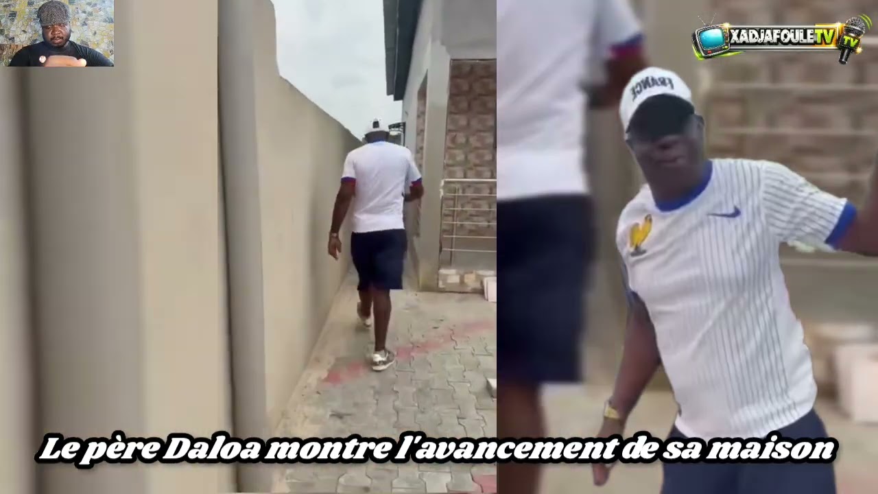 Le père Daloa montre l'avancement de son incroyable maison
