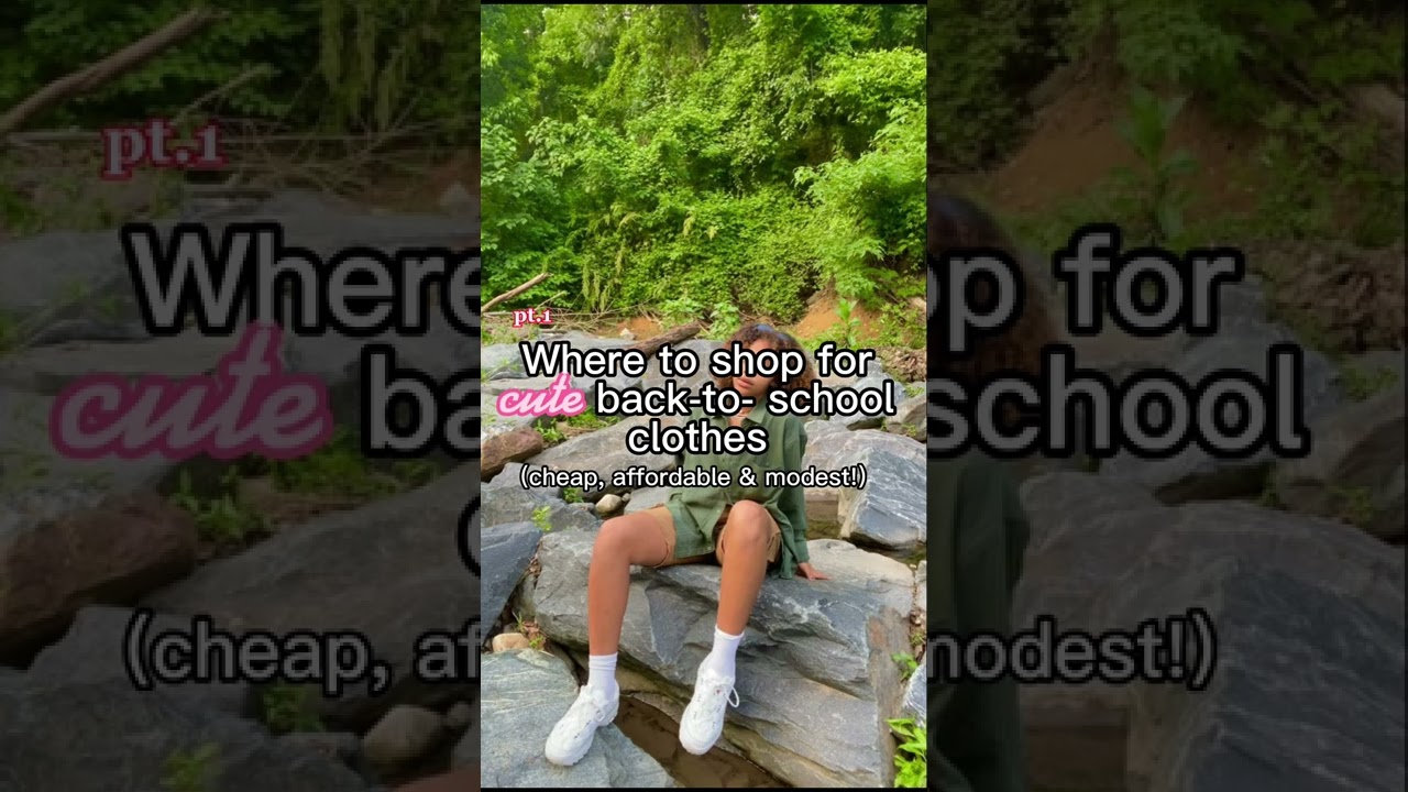 Where I LOVE💞 to shop for cheap back-to-school clothing | pt.1 (affordable!) 🌱