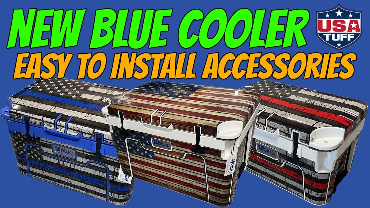 NEW Blue Cooler Accessories - USATuff Vinyl Cooler Wrap Skin - Easy to Install Choose Your Design