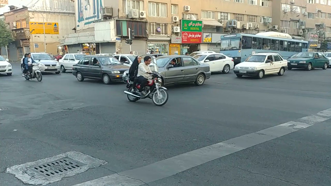 Tehran city traffic, Iran. Year 2018