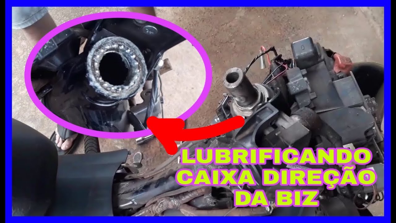 Como trocar e lubrificar caixa direção da biz 125
