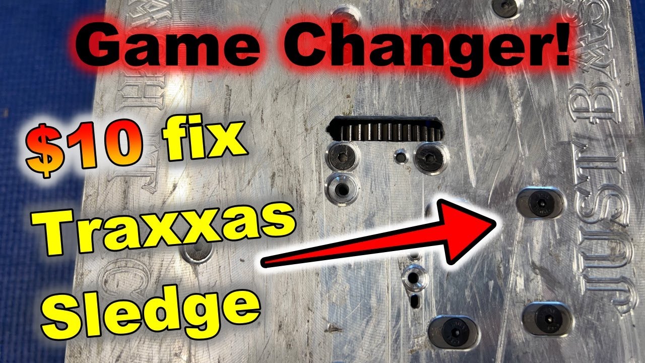 Game changer! Traxxas Sledge $10 Motor Mount Fix!