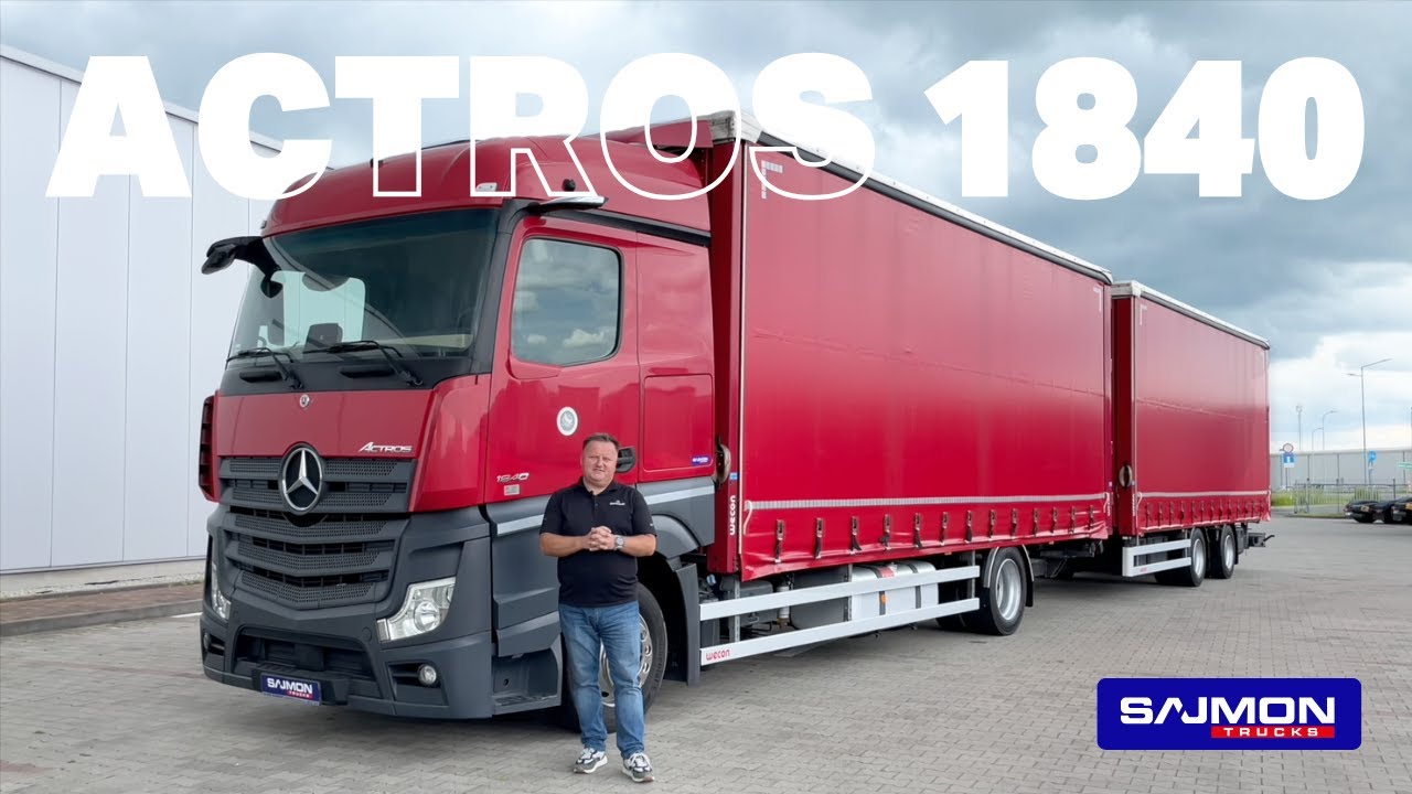 Mercedes-Benz Actros 1840 2020 120m³ Tandem Jumbo MirrorCam Truck + Trailer presented by SAJMON