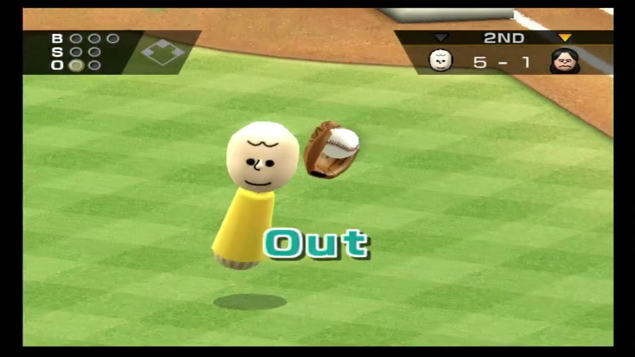 Wii Sports Baseball Charlie Brown vs Lucy Van Pelt (Peter Robbins Tribute Show)