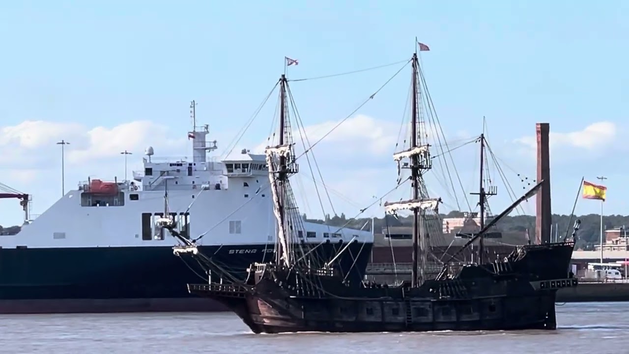 Galeon Andalusia arrives in the Mersey
