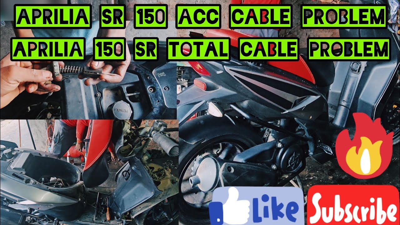 aprilia 150 SR total cable problem || aprilia sr 150 accelerator cable original || #aprilia #viral