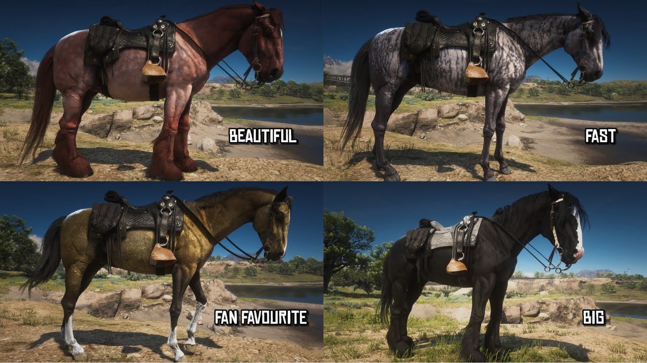 Best Horse in Each Category for Arthur | Red Dead Redemption 2