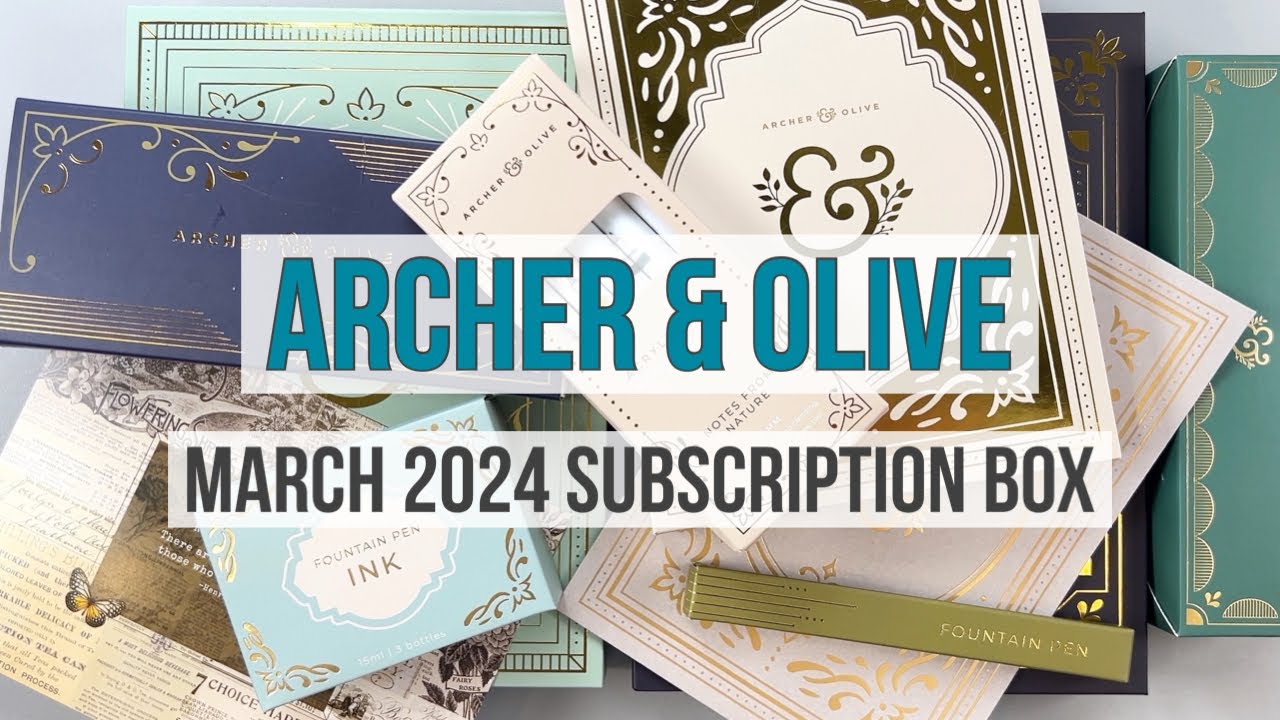 Распаковка и обзор подписки на март 2024 от Archer & Olive! Полезные канцелярские товары и товары...