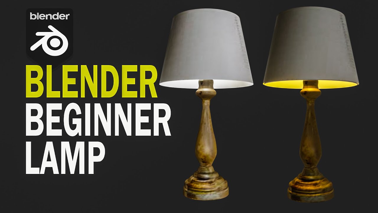 HOW to modeling a LAMP in blender( beginners tutorial)