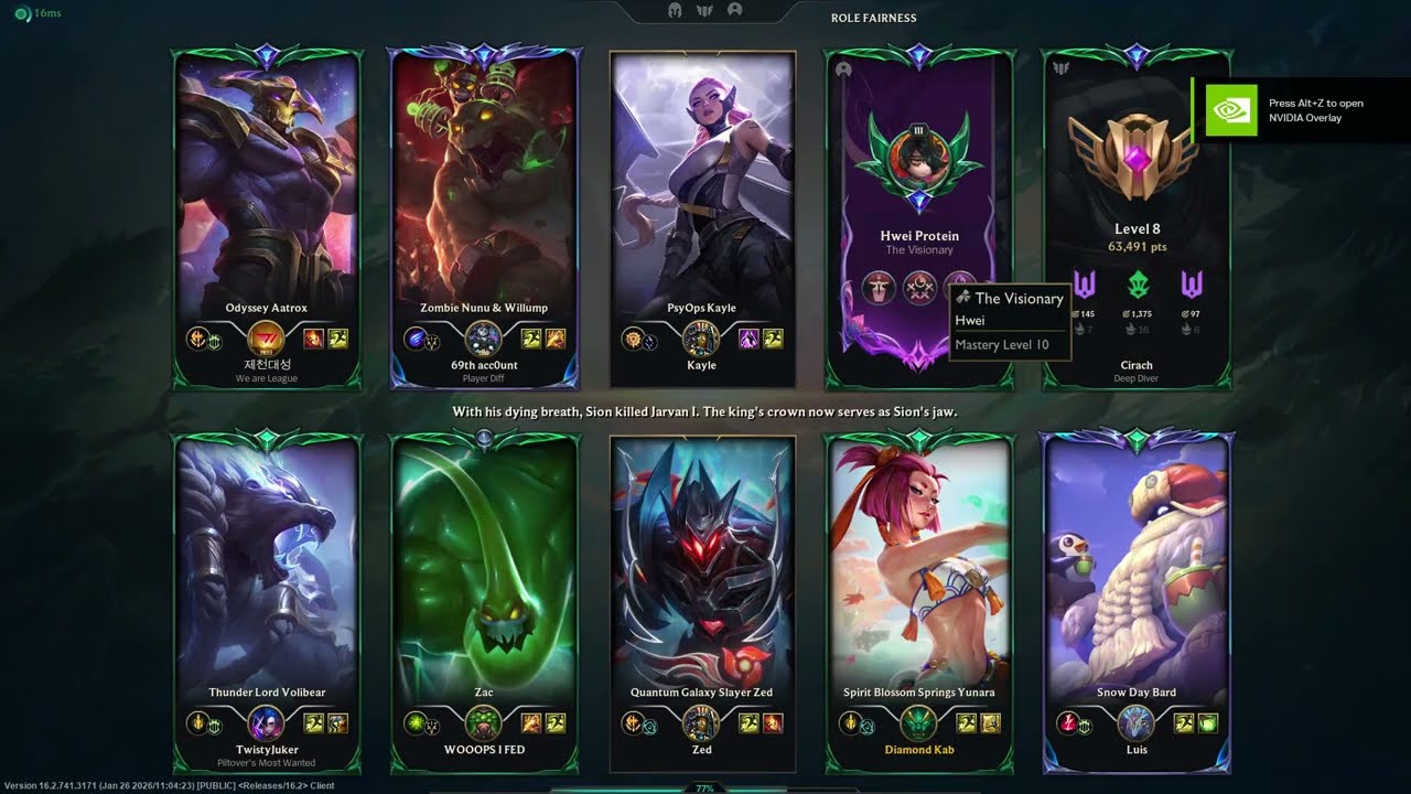 Yunara Bard vs Hwei Naut
